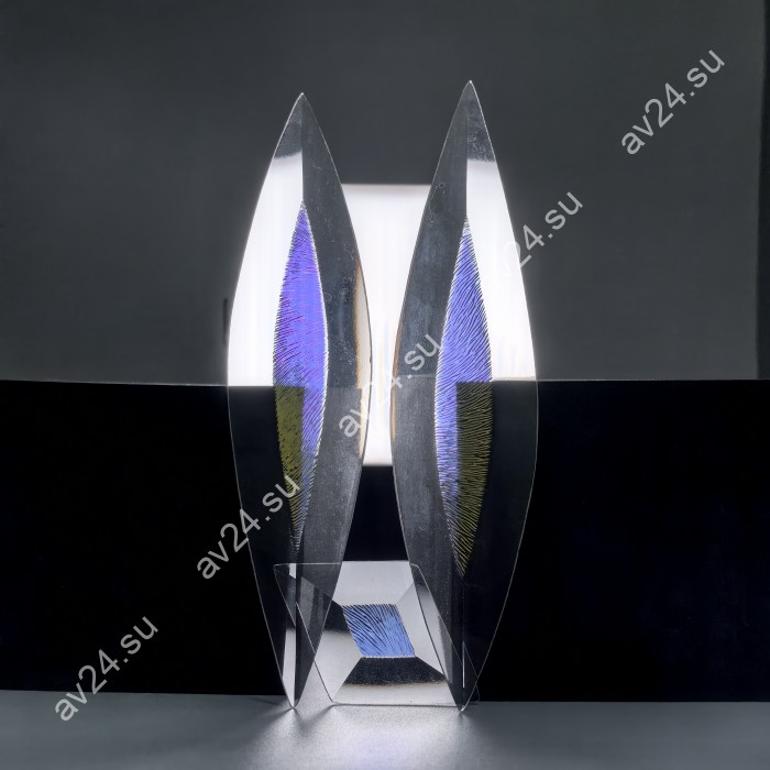 Бевелс AV305 дихроичный (3 элемента) 43 х 394 мм синяя шиншилла