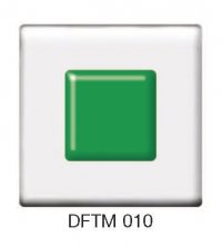 Фьюзинг квадрат DFTM 010 прозрачного темно-зеленого цвета, 6 см