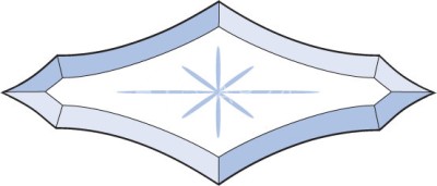 Бевелс AV105 дизайнерский 235 х 100 мм