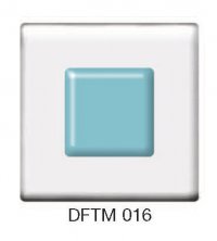 Фьюзинг квадрат DFTM 016 прозрачного темно-голубого цвета, 6 см