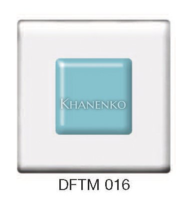 Фьюзинг квадрат DFTM 016 прозрачного темно-голубого цвета, 6 см