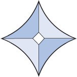 Бевелс AV108 звезда 60 х 60 мм