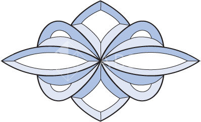 Бевелс AV191 фрамужный (8 элементов) 308 х 178 мм