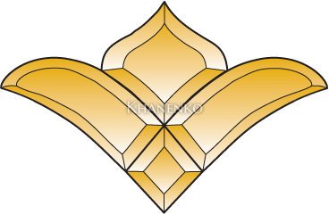 Бевелс AV279 бронзовый (4 элемента) 216 х 140 мм