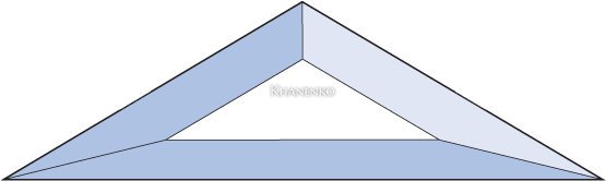 Бевелс AV370 треугольник 68 х 68 х 118 мм