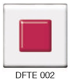 Фьюзинг квадрат DFTE 002 прозрачно-бордового цвета, 4 см