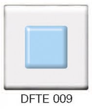 Фьюзинг квадрат DFTE 009 прозрачно-голубого цвета, 4 см