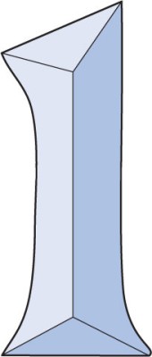Бевелс AV111 в виде цифры 42 х 100 мм