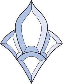 Бевелс AV196 фрамужный (4 элемента) 126 х 167 мм