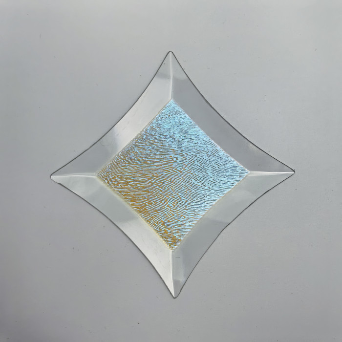Бевелс AV172 дихроичная звезда 125 х 125 мм желтая шиншилла