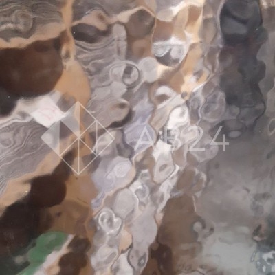 Декоративная витражная пленка 018 Wave colorless