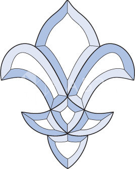 Бевелс AV198 дверной (7 элементов) 180 х 225 мм