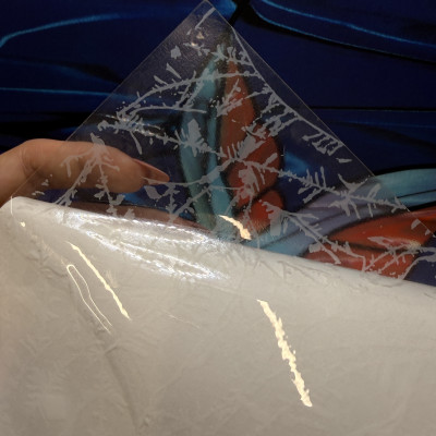 Витражная пленка Decra Glow DG165 с эффектом "ледяных узоров" (RSF750)