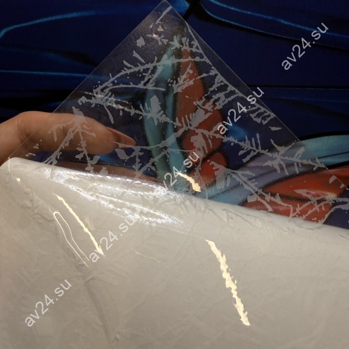 Витражная пленка Decra Glow DG165 с эффектом "ледяных узоров" (RSF750)