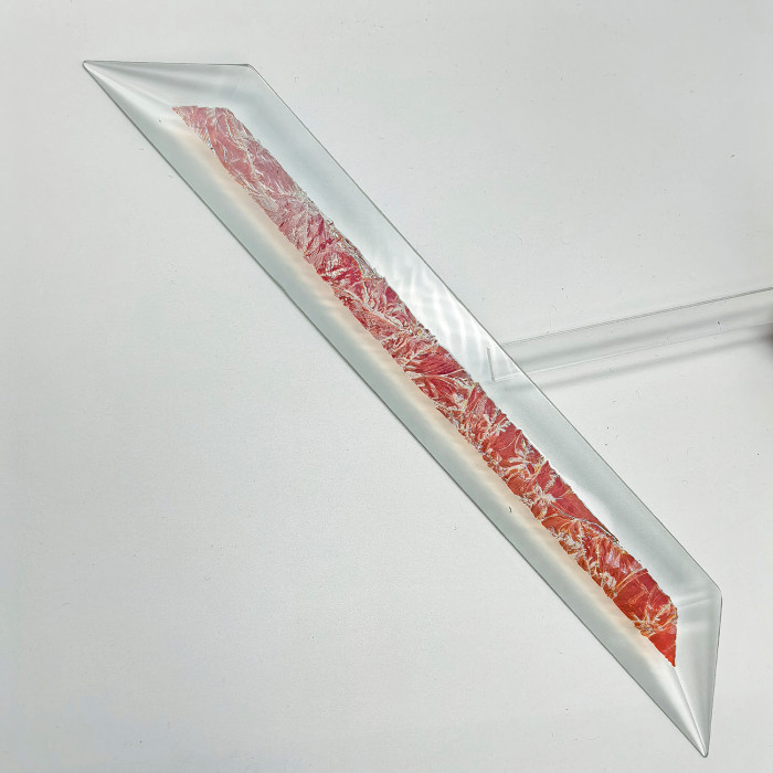 Бевелс AV121 дихроичный 36 х 267 мм, красный мороз