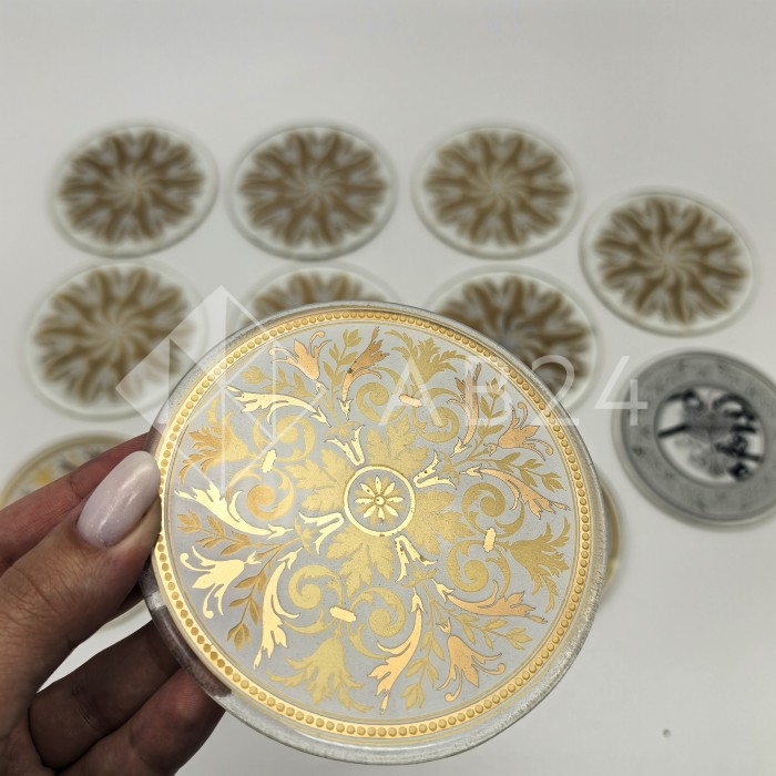 Декор стекла с дефектом, диаметр 100 мм (комплект 11 шт) 