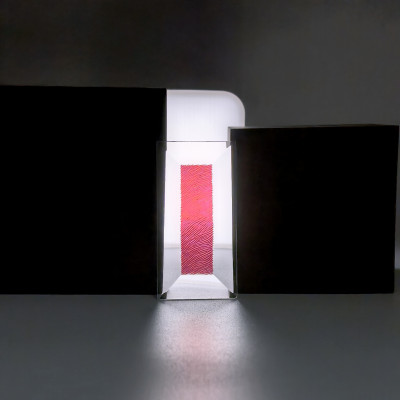 Бевелс AV221 дихроичный прямоугольник 76 х 38 мм красная шиншилла