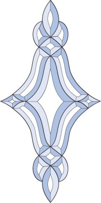 Бевелс AV286 (15 элементов) 225 х 450 мм