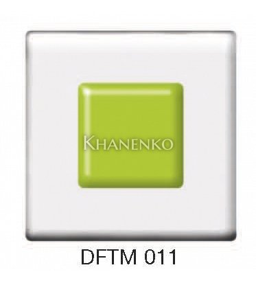 Фьюзинг квадрат DFTM 011 прозрачно-зеленого цвета, 6 см