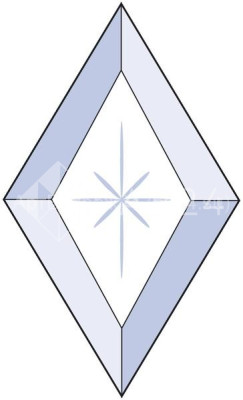 Бевелс AV289 ромб 76 х 127 мм