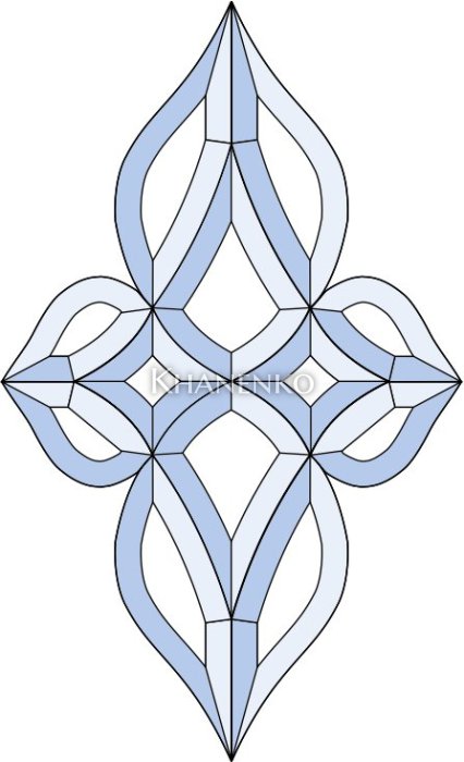 Бевелс AV382 (12 элементов) 222 х 372 мм