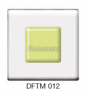 Фьюзинг квадрат DFTM 012 прозрачно-салатового цвета, 6 см 