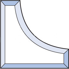 Бевелс AV29 угловой 89 х 89 х 25 мм