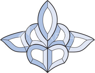 Бевелс AV202 фрамужный (7 элементов) 178 х 136 мм