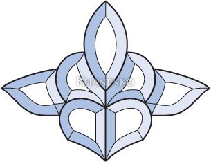 Бевелс AV202 фрамужный (7 элементов) 178 х 136 мм
