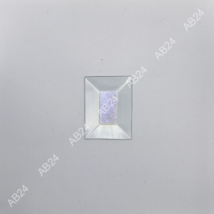 Бевелс AV220 дихроичный прямоугольник 51 х 38 мм желтая шиншилла