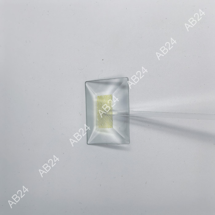 Бевелс AV220 дихроичный прямоугольник 51 х 38 мм желтая шиншилла