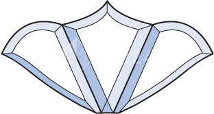 Бевелс AV291 (3 элемента) 182 х 97 мм