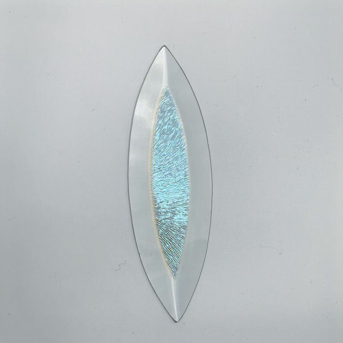 Бевелс AV107 дихроичный 42 х 142 мм, желтая шиншилла