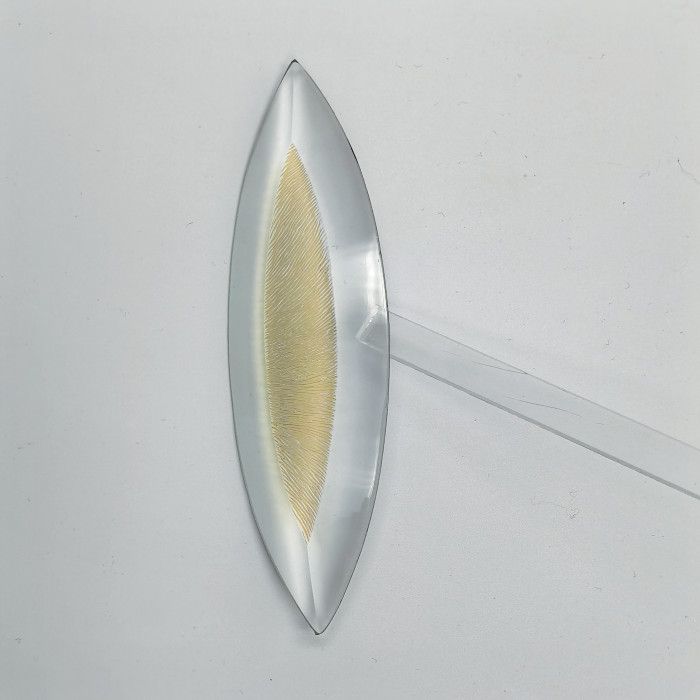 Бевелс AV107 дихроичный 42 х 142 мм, желтая шиншилла