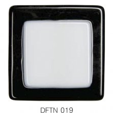 Фьюзинг квадрат DFTN 019 черно-белого цвета, 6 см