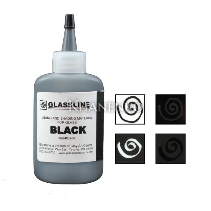 Краска для фьюзинга GlassLine, черный (BLACK) 56 г