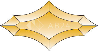 Бевелс AV205 дизайнерский бронзовый 145 х 75 мм