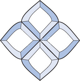 Бевелс AV295 (4 элемента) 150 х 150 мм