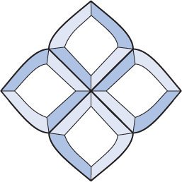 Бевелс AV295 (4 элемента) 150 х 150 мм