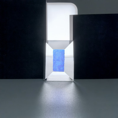 Бевелс AV220 дихроичный прямоугольник 51 х 38 мм, голубая шиншилла