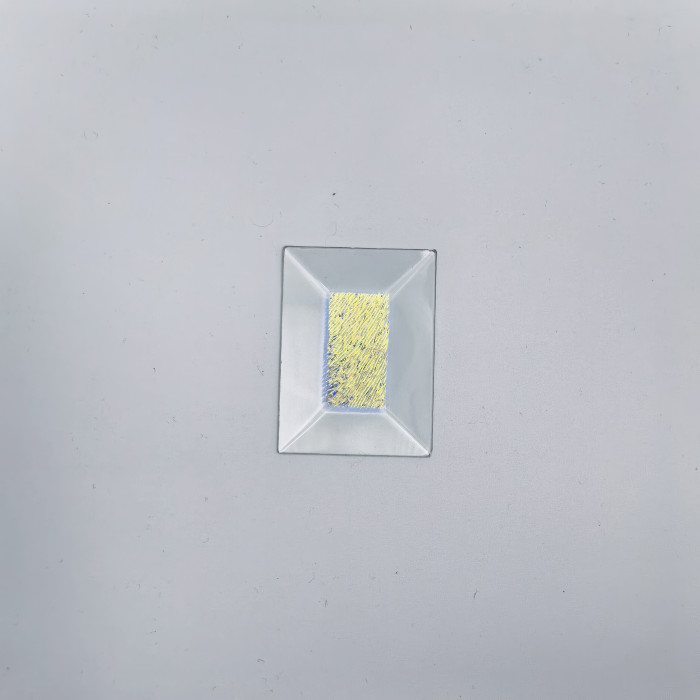 Бевелс AV220 дихроичный прямоугольник 51 х 38 мм, голубая шиншилла