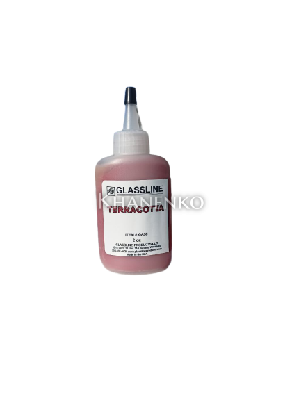 Краска для фьюзинга GlassLine, красно-оранжевый (TERRACOTTA) 56 г
