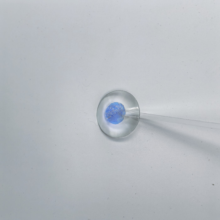 Бевелс AV302 дихроичный круг, 37 мм синий мороз