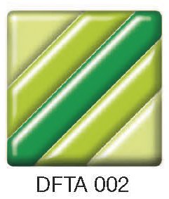 Фьюзинг квадрат DFTA 002 цвета зеленые полосы, 4 см