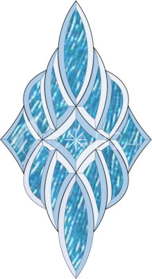 Бевелс AV299 (13 элементов) 283 х 519 мм