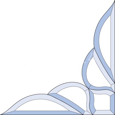 Бевелс AV129 угловой (5 элементов) 340 х 340 мм