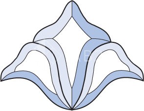 Бевелс AV43 фрамужный (3 элемента) 172 х 132 мм