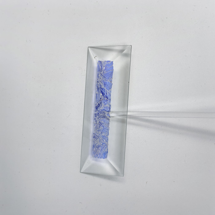 Бевелс AV222 дихроичный прямоугольник 101 х 38 мм синий мороз