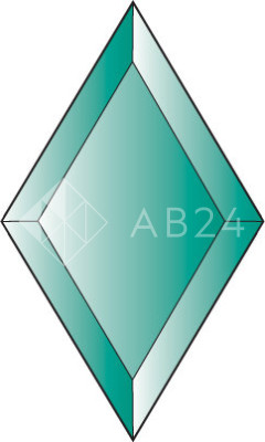 Бевелс AV212 ромб зеленый 76 х 127 мм