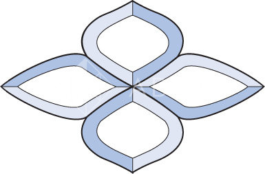 Бевелс AV44 фрамужный (4 элемента) 225 х 147 мм